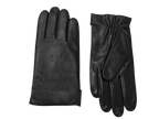 Black NEXUSKIN men's classic Nappa leather gloves shown from palm and back