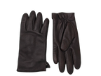 Brown NEXUSKIN men's classic Nappa leather gloves shown from palm and back