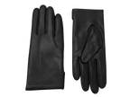 Black NEXUSKIN women's classic Nappa leather gloves shown from palm and back